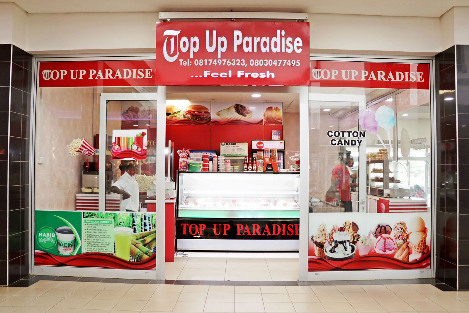 Top Up Paradise shop front